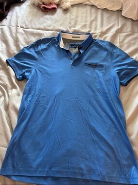 Ted Baker London Royal Blue Polo with Contrast Trim